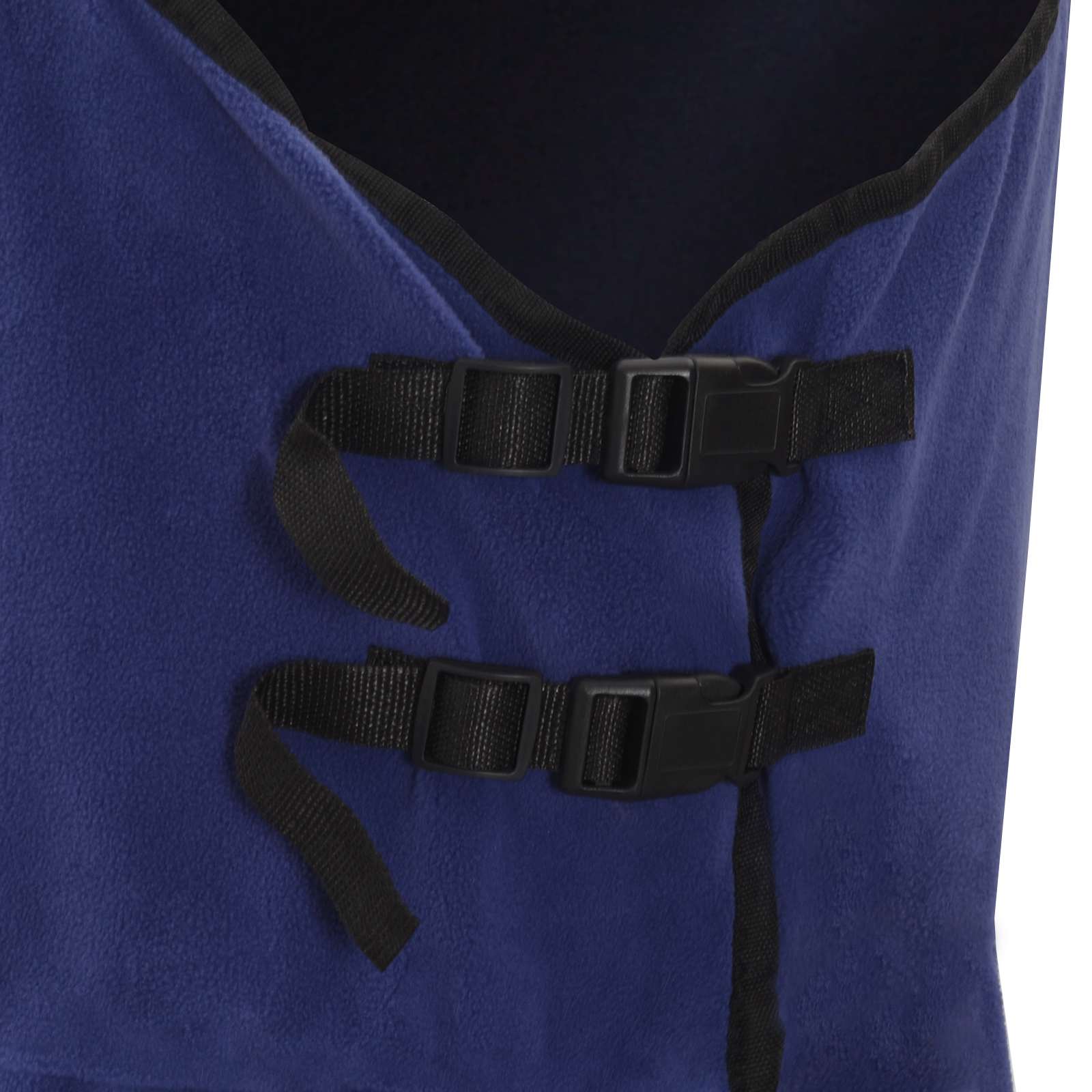 vidaXL Horse Blanket Navy Blue 125 cm Polyester Fleece 6