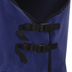 vidaXL Horse Blanket Navy Blue 125 cm Polyester Fleece 6