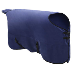 vidaXL Horse Blanket Navy Blue 125 cm Polyester Fleece 3