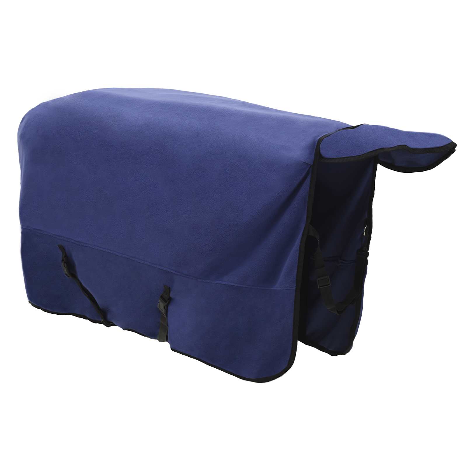 vidaXL Horse Blanket Navy Blue 125 cm Polyester Fleece 4