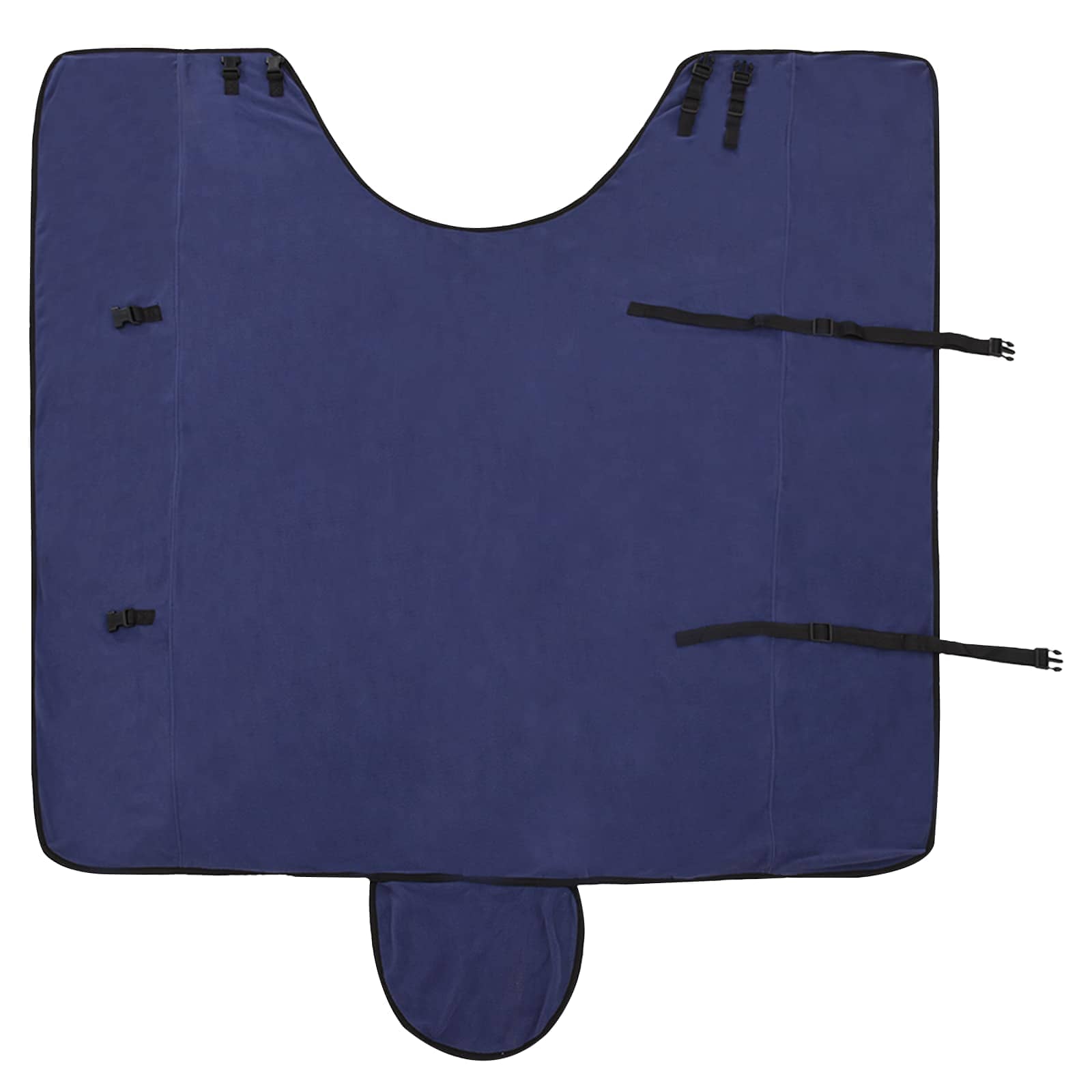 vidaXL Horse Blanket Navy Blue 145 cm Polyester Fleece 5