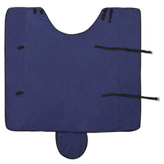 vidaXL Horse Blanket Navy Blue 145 cm Polyester Fleece 5