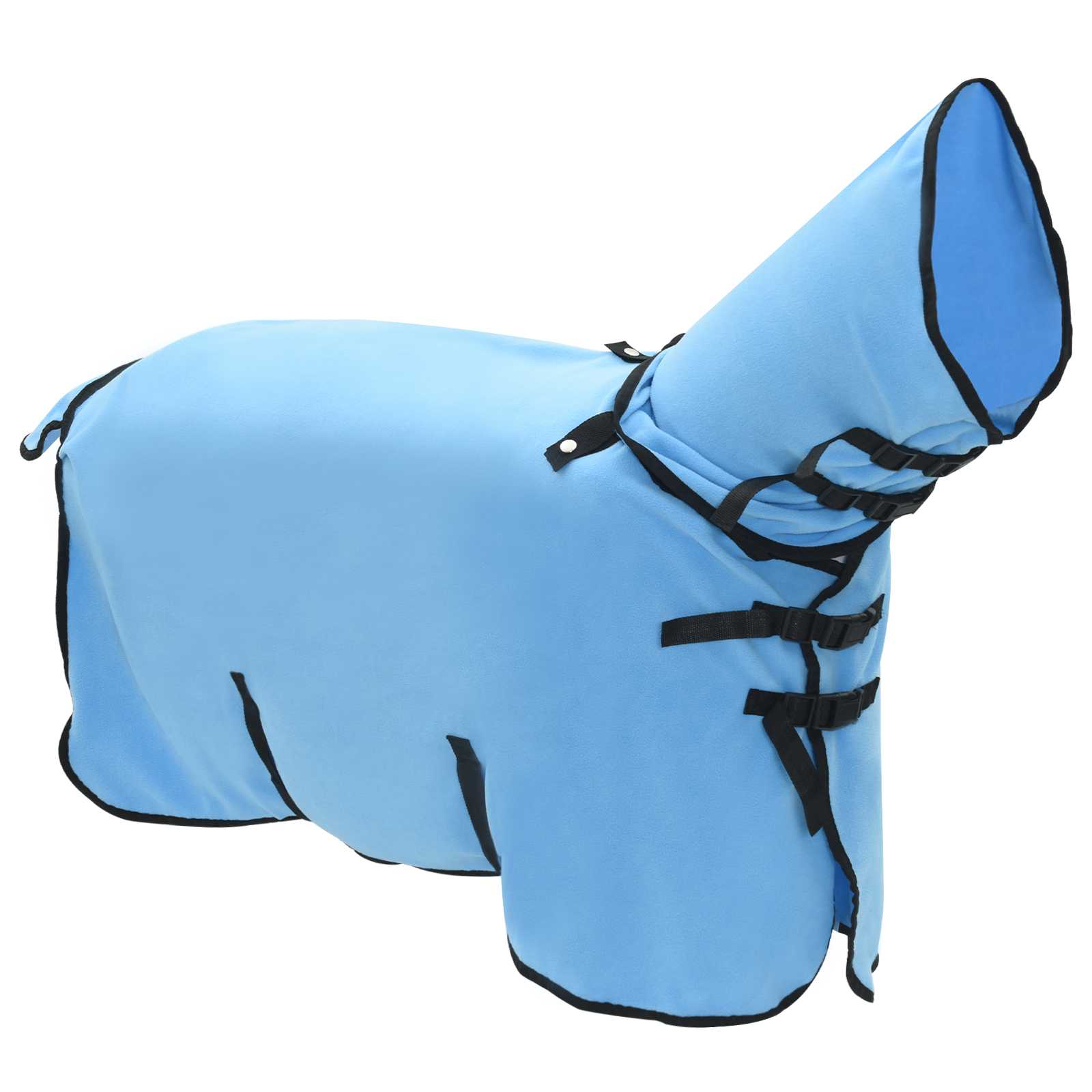 vidaXL Horse Blanket Full Aqua 105 cm Polyester Fleece 3