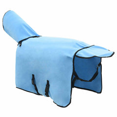 vidaXL Horse Blanket Full Aqua 105 cm Polyester Fleece 4