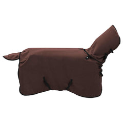 vidaXL Horse Blanket Full Dark Brown 95 cm Polyester Fleece 2