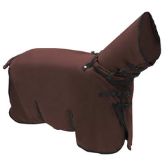 vidaXL Horse Blanket Full Dark Brown 95 cm Polyester Fleece 3