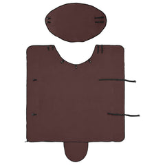 vidaXL Horse Blanket Full Dark Brown 125 cm Polyester Fleece 5