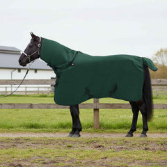 vidaXL Horse Blanket Full Dark Green 105 cm Polyester Fleece 1