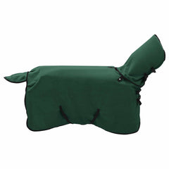 vidaXL Horse Blanket Full Dark Green 105 cm Polyester Fleece 2