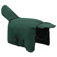 vidaXL Horse Blanket Full Dark Green 105 cm Polyester Fleece 4