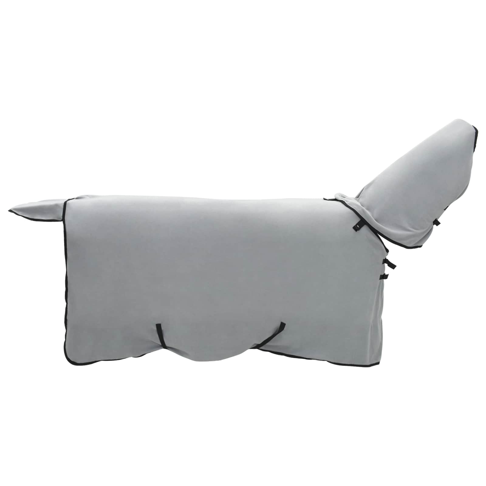 vidaXL Horse Blanket Full Light Grey and Pink 95 cm Polyester Fleece 2