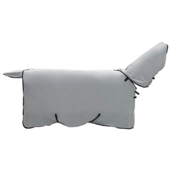 vidaXL Horse Blanket Full Light Grey and Pink 105 cm Polyester Fleece 2