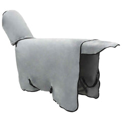 vidaXL Horse Blanket Full Light Grey and Pink 115 cm Polyester Fleece 4