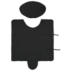 vidaXL Horse Blanket Black 125 cm Polyester Fleece 5