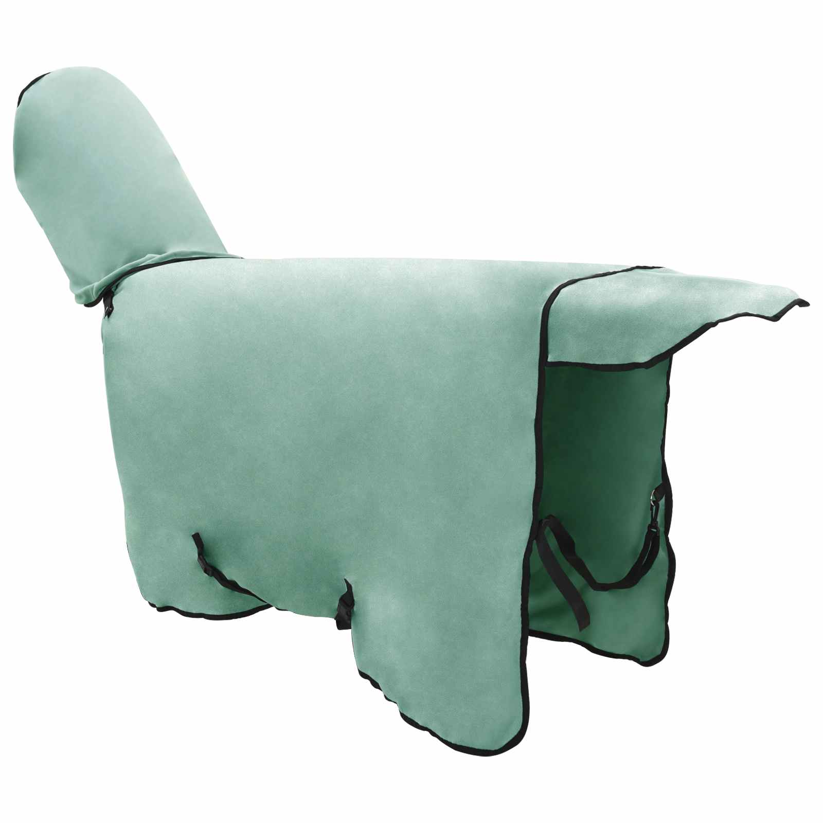 vidaXL Horse Blanket Special Green 105 cm Polyester Fleece 4