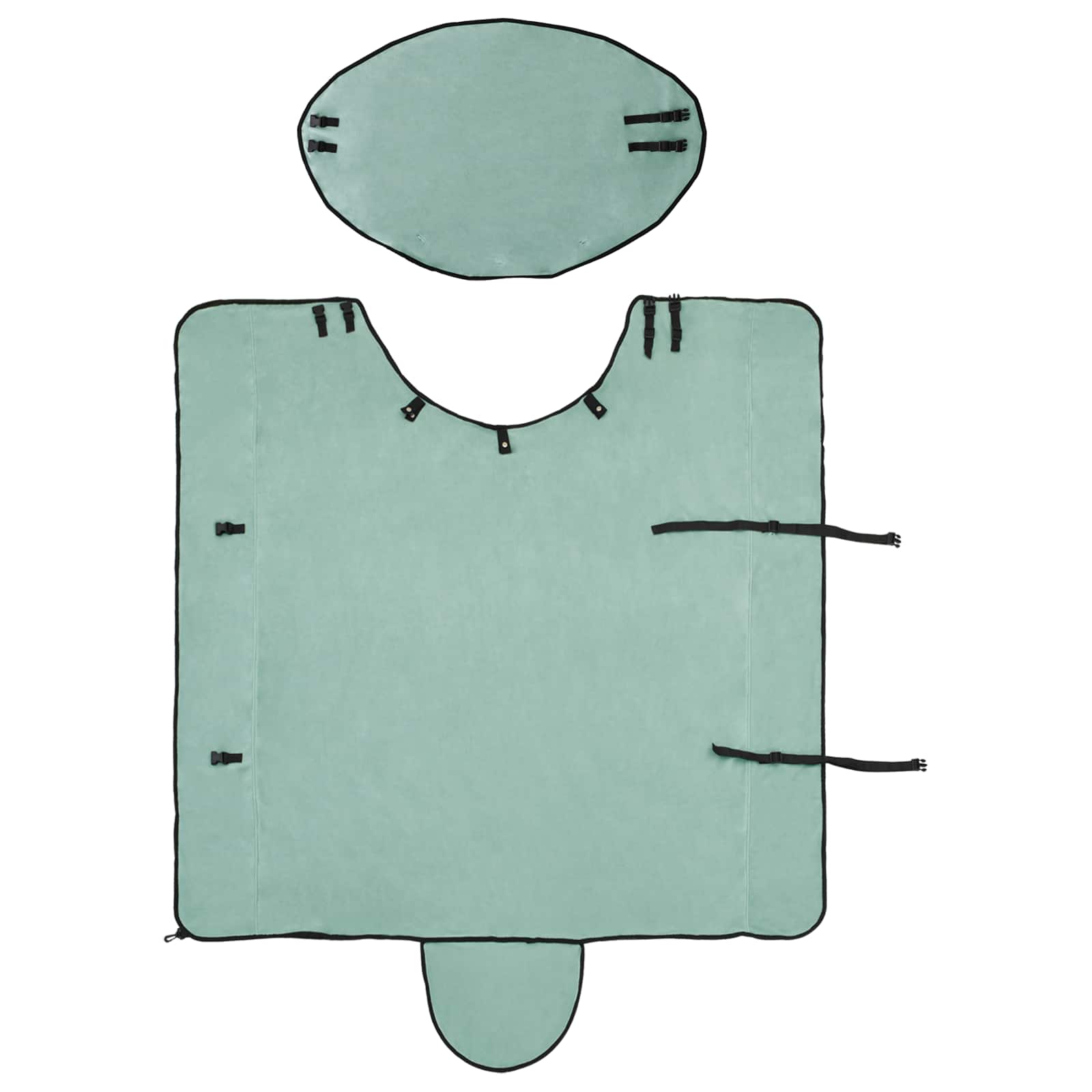 vidaXL Horse Blanket Special Green 125 cm Polyester Fleece 5