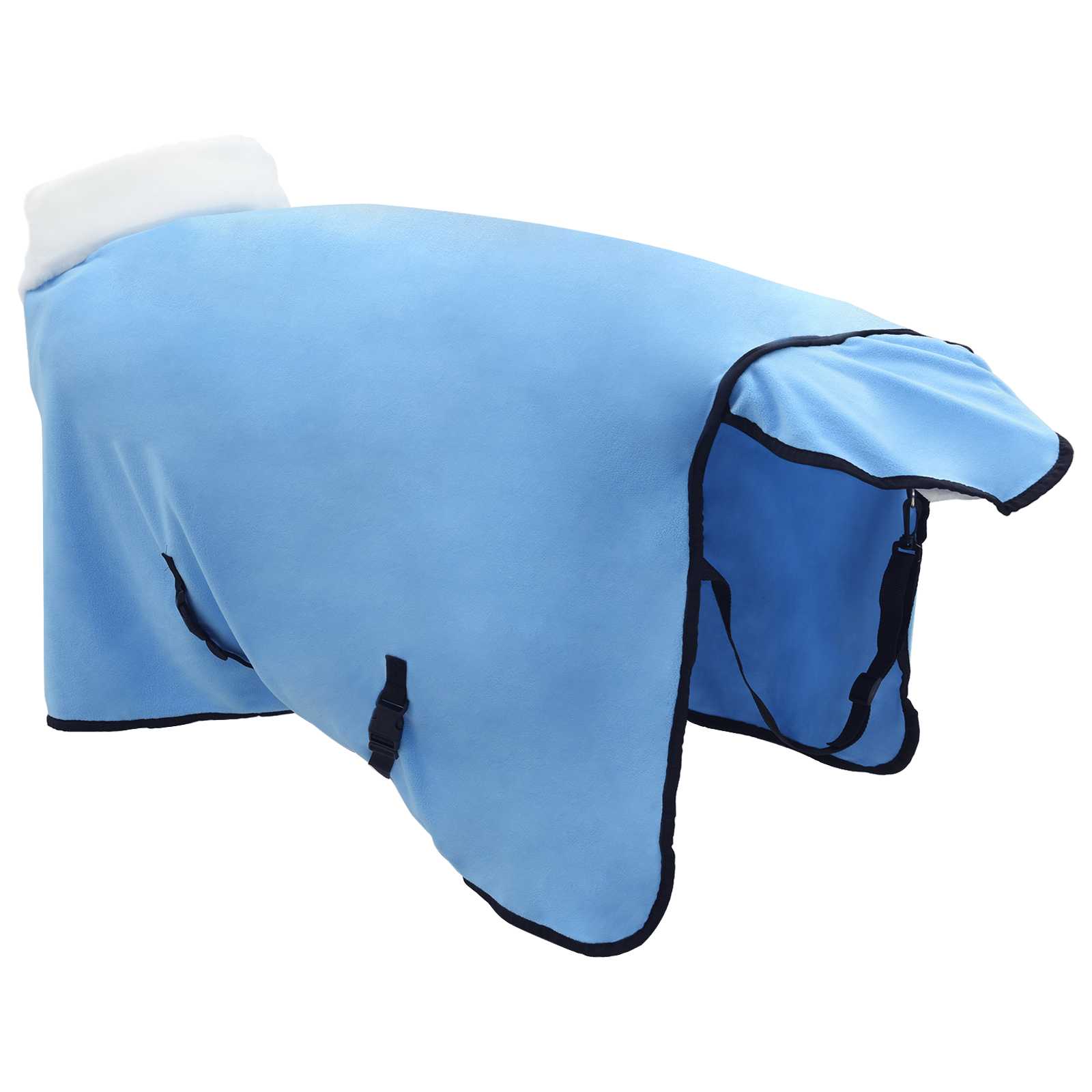 vidaXL Horse Blanket Full Aqua 105 cm Polar fleece 4