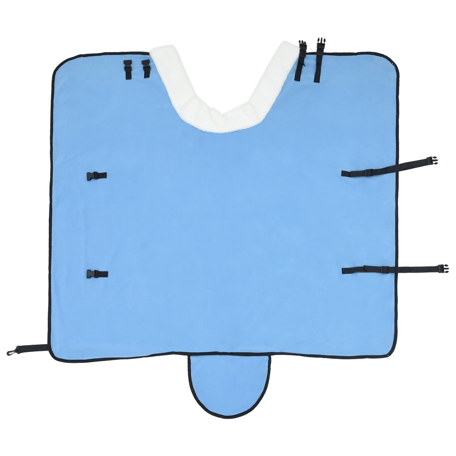 vidaXL Horse Blanket Full Aqua 105 cm Polar fleece 5
