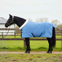 vidaXL Horse Blanket Full Aqua 125 cm Polar fleece 1
