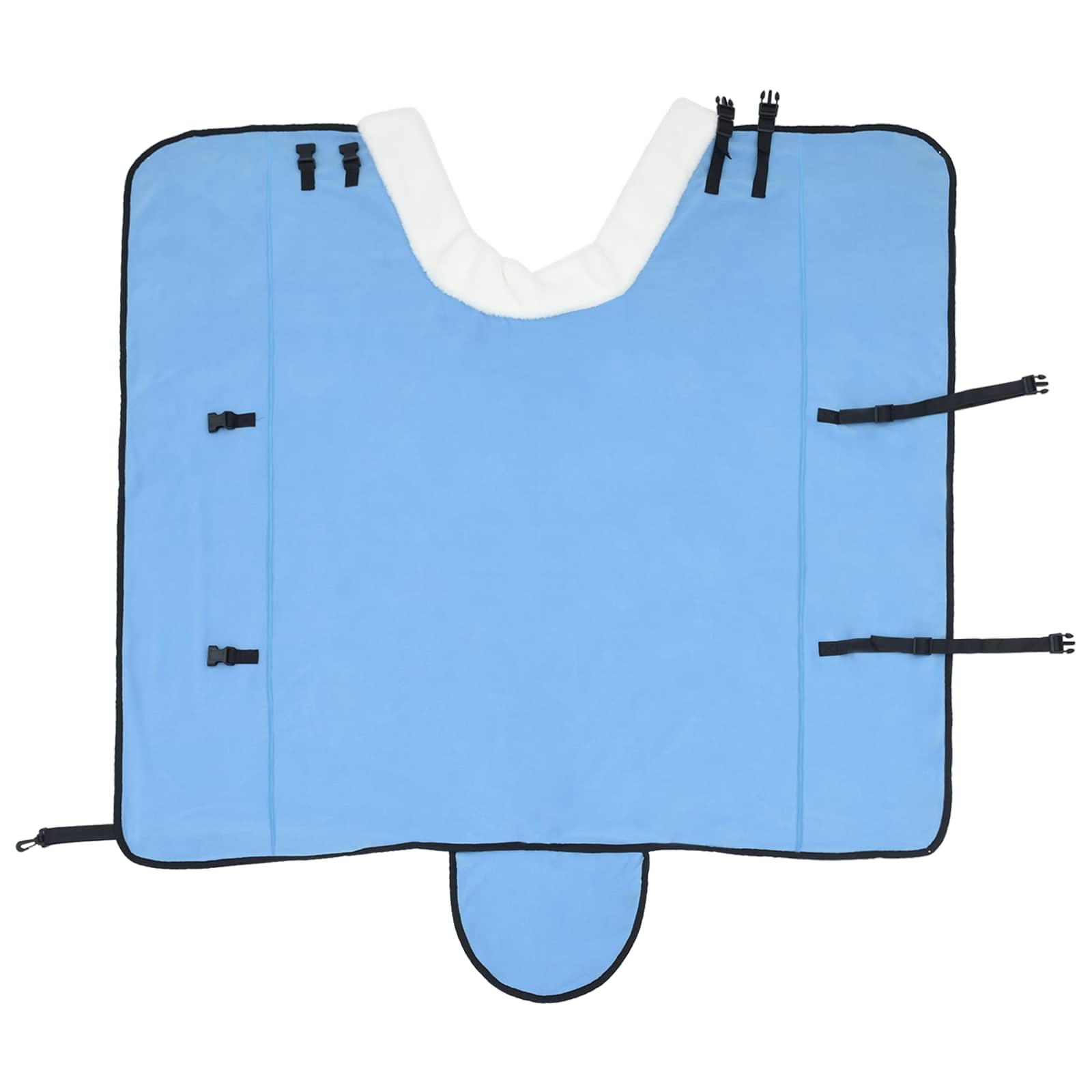 vidaXL Horse Blanket Full Aqua 125 cm Polar fleece 5