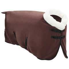 vidaXL Horse Blanket Full Dark Brown 105 cm Polar fleece 3