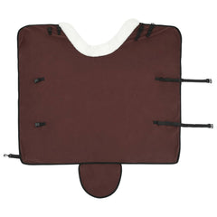 vidaXL Horse Blanket Full Dark Brown 105 cm Polar fleece 5