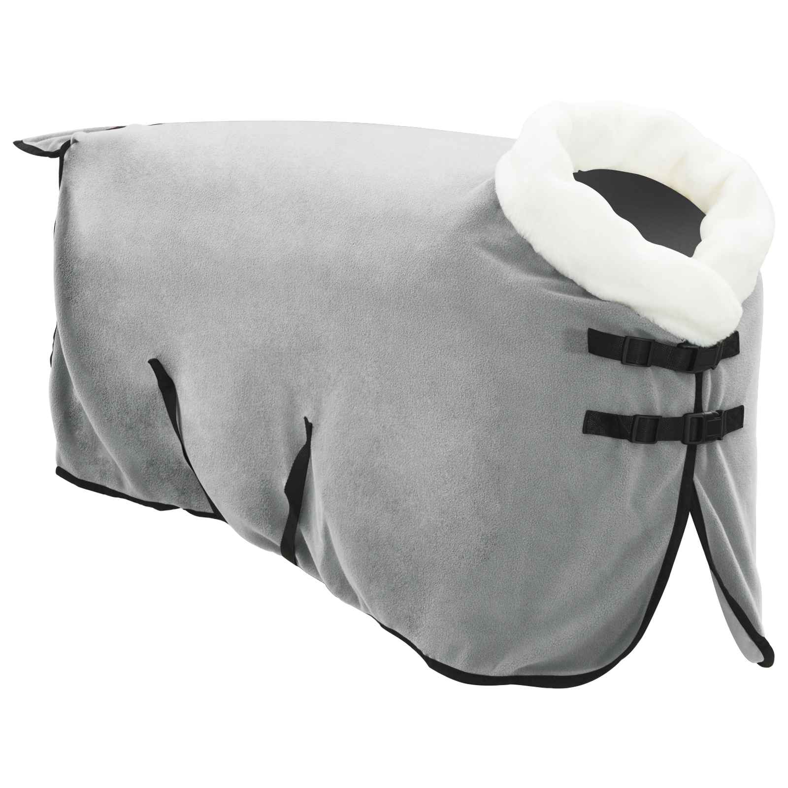 vidaXL Horse Blanket Full Light Grey 95 cm Polar fleece 3