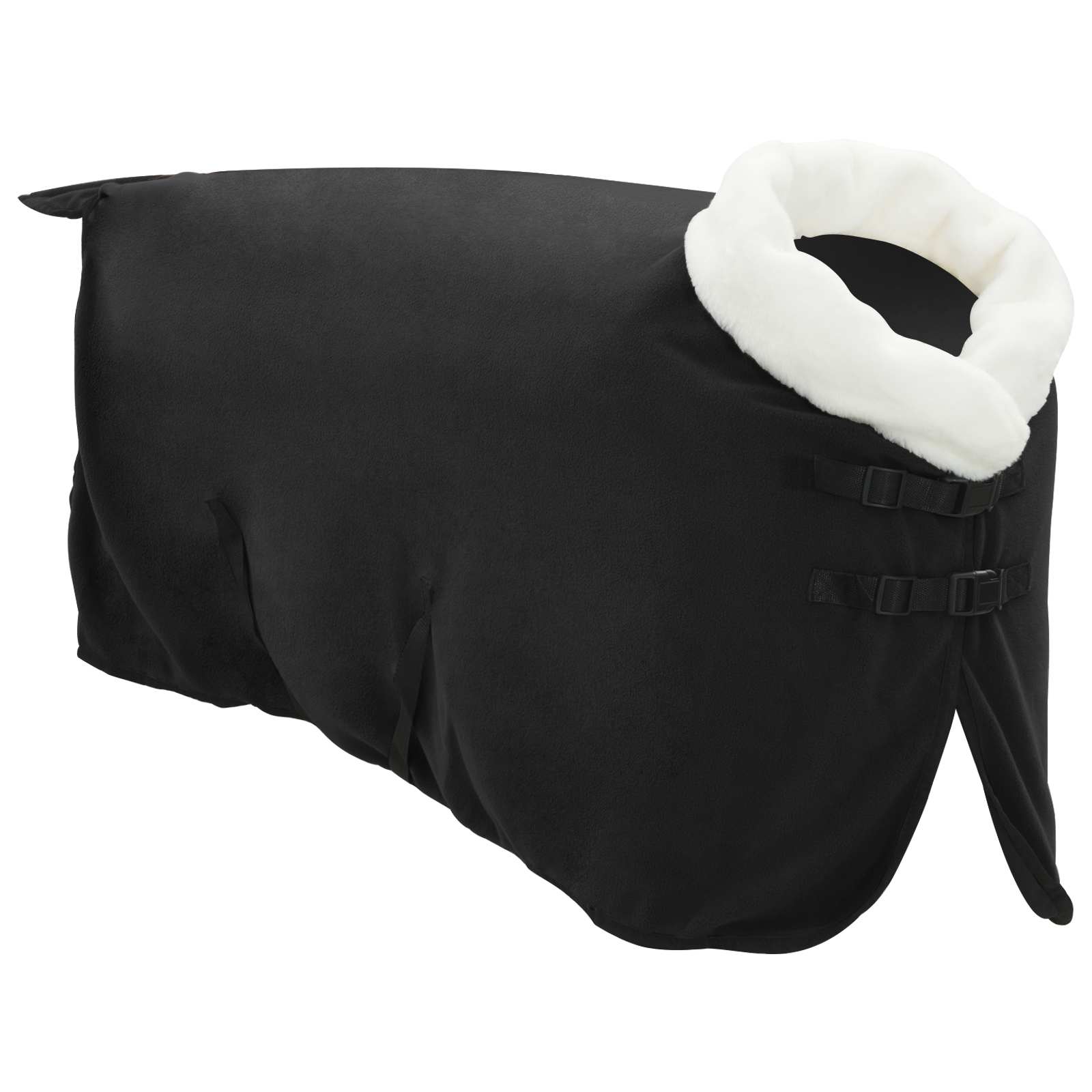vidaXL Horse Blanket Black 95 cm Polar fleece 3