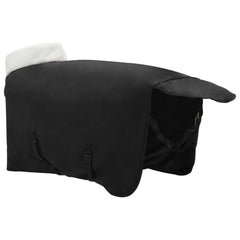 vidaXL Horse Blanket Black 95 cm Polar fleece 4
