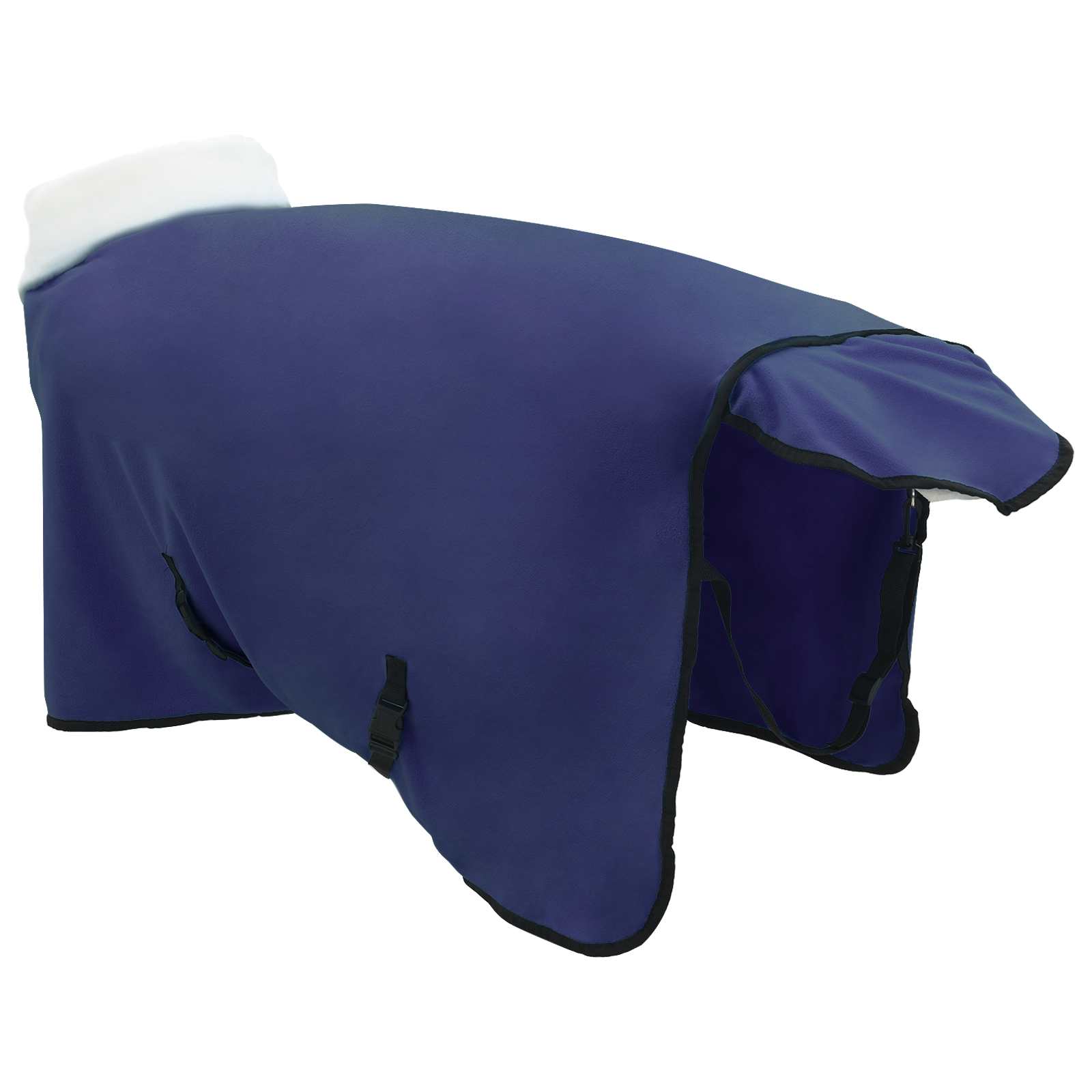vidaXL Horse Blanket Navy Blue 105 cm Polar fleece 4