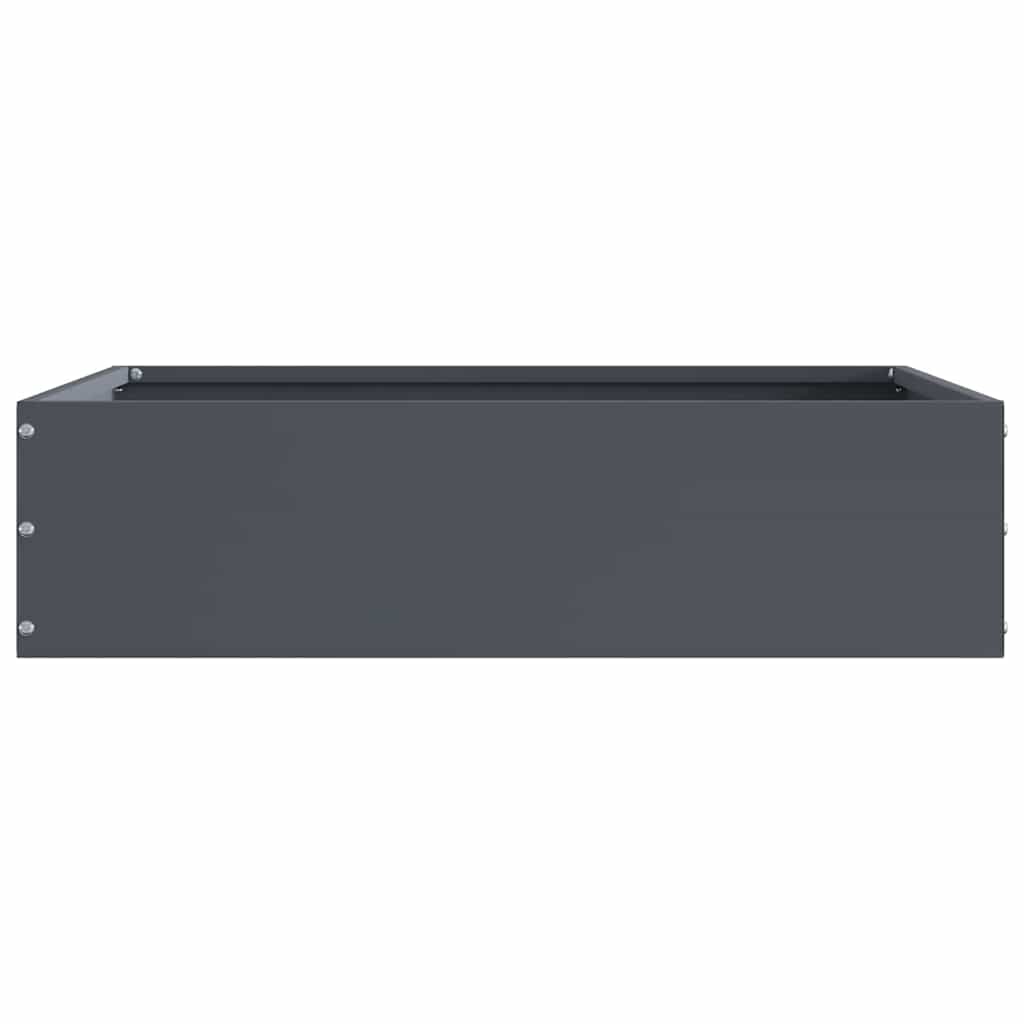 vidaXL Lawn Edging 6 pcs 50 x 50 x 13 cm Steel Anthracite 4