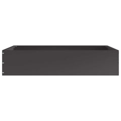vidaXL Lawn Edging 6 pcs 60 x 60 x 13 cm Steel Black 6