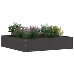 vidaXL Lawn Edging 6 pcs 60 x 60 x 13 cm Steel Black 3