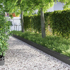 Lawn Edgings Steel Fence Black
