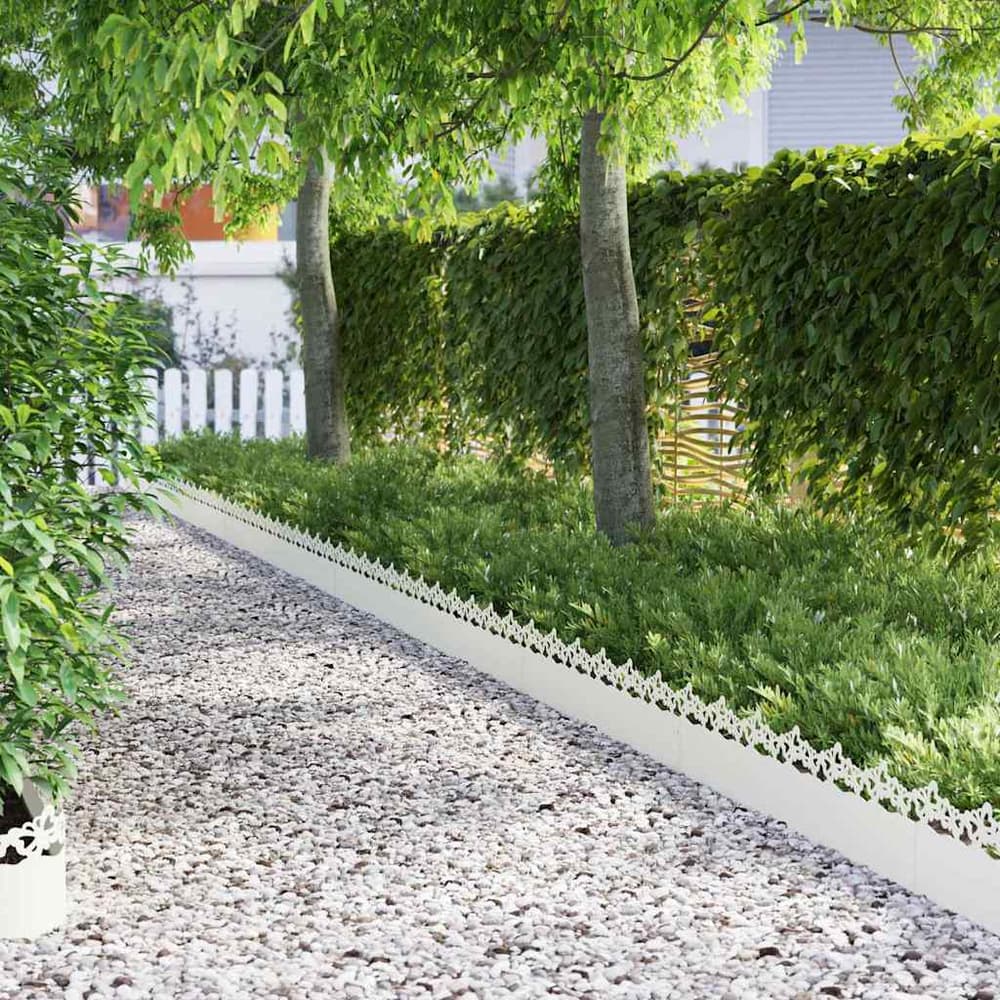 Lawn Edgings Steel Butterfly White
