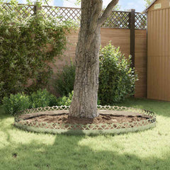 vidaXL Lawn Edgings 10 pcs 103 x 0.05 x 22 cm Galvanised Steel Silver 4