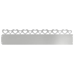 vidaXL Lawn Edgings 20 pcs 103 x 0.05 x 22 cm Galvanised Steel Silver 2