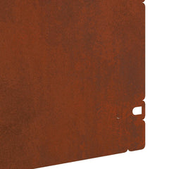 Lawn Edgings 103 x 0.05 x 22 cm Steel 30 pcs Heart Weathering steel