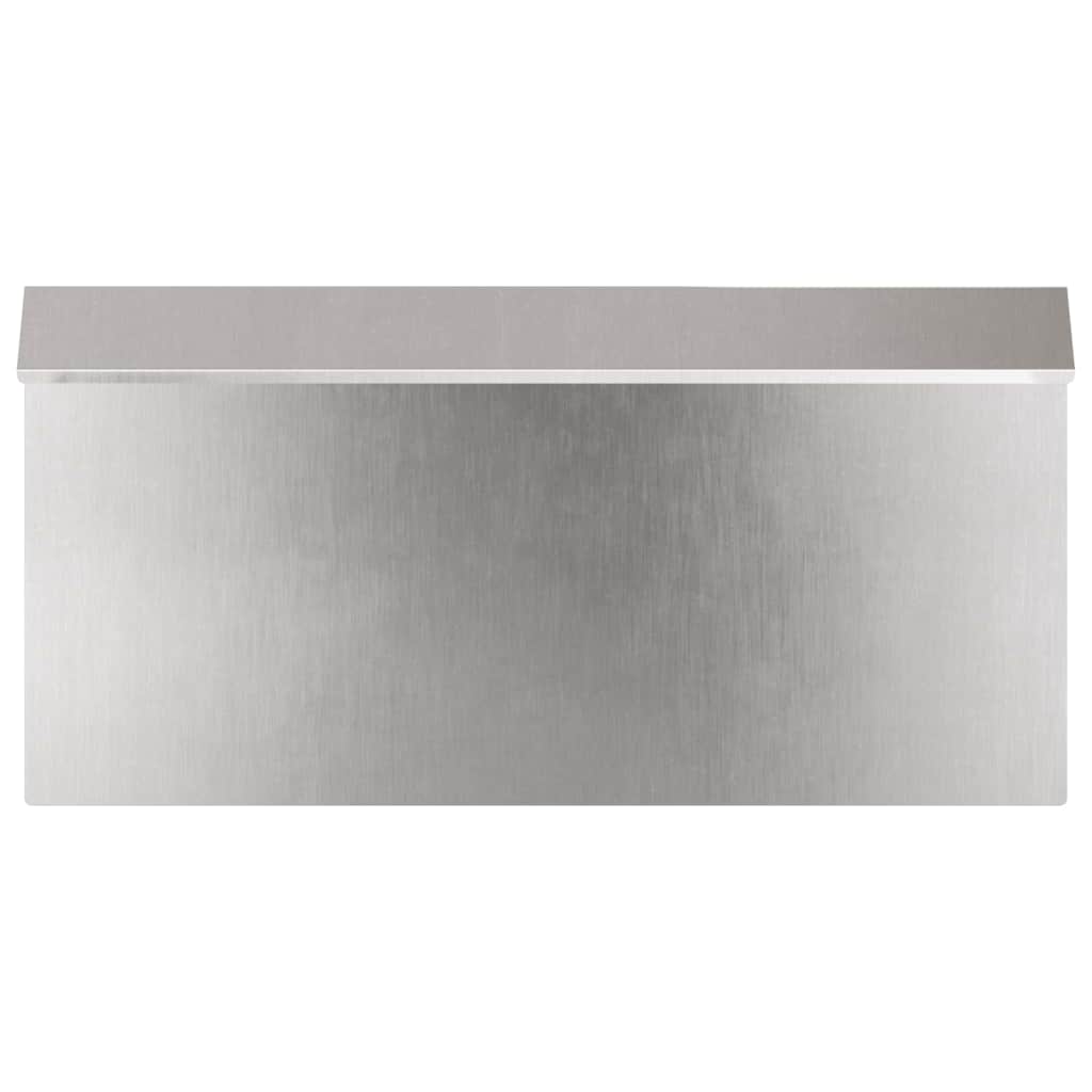 vidaXL Snail Fence 4 pcs 50 x 3.5 x 25 cm Stainless Steel Silver 4