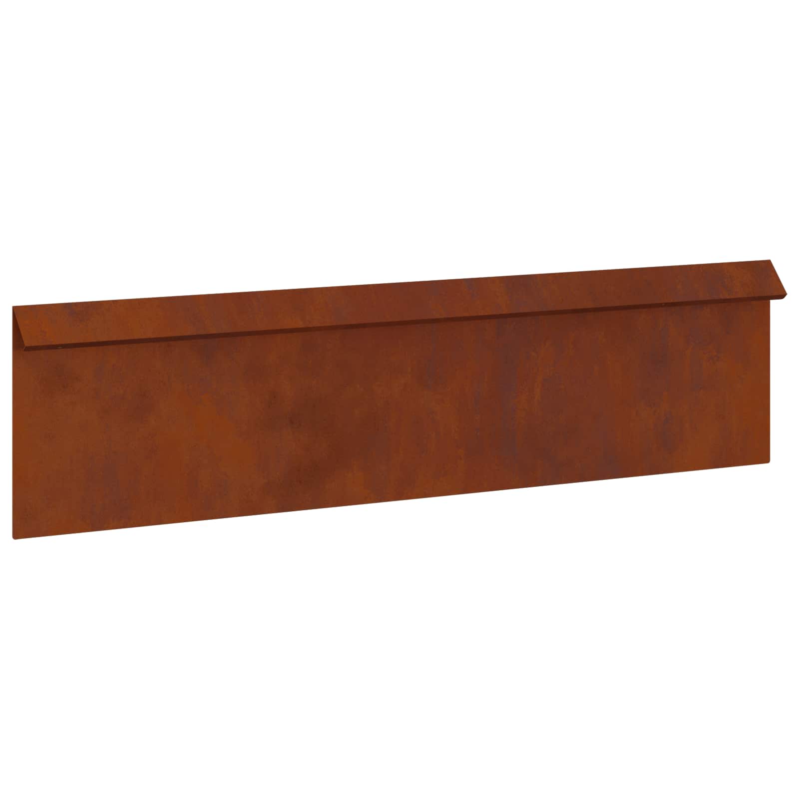 vidaXL Snail Fence 4 pcs 100 x 3.5 x 25 cm Weathering Steel Rusty 4