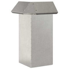 vidaXL Snail Fence 4 pcs 13.5 x 13.5 x 25 cm Stainless Steel Silver 4
