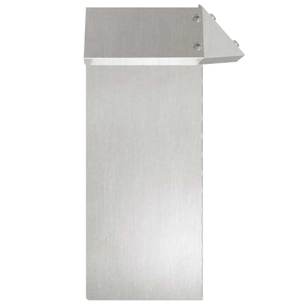 vidaXL Snail Fence 4 pcs 13.5 x 13.5 x 25 cm Stainless Steel Silver 5