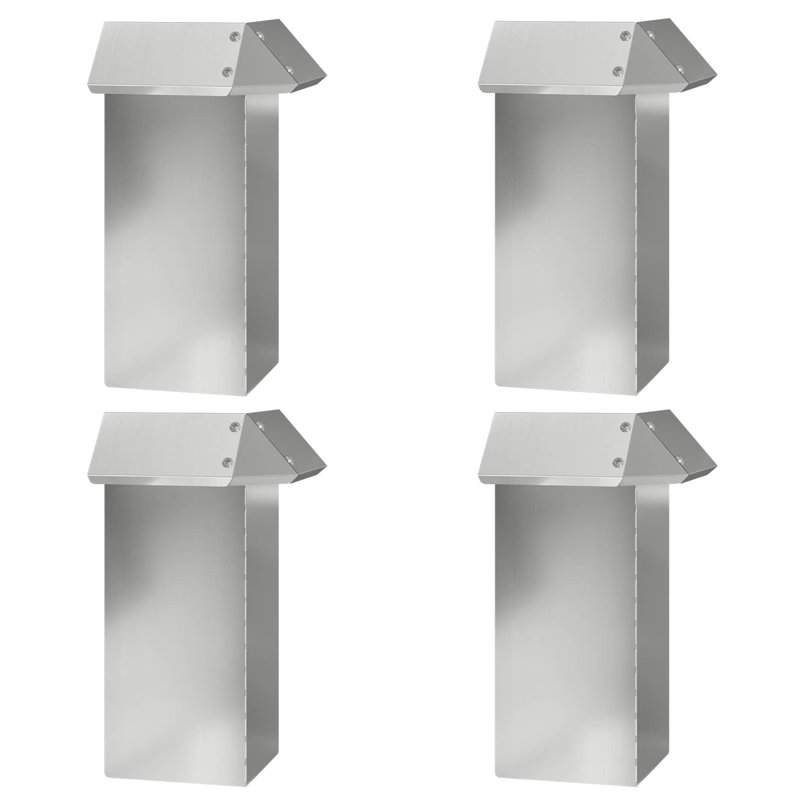 vidaXL Snail Fences 12 pcs 100 x 3.5 x 25 cm Galvanised Steel Silver 5