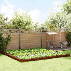 Snail Fences Silver in Weathering Steel