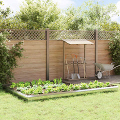 vidaXL Snail Fences 16 pcs 100 x 3.5 x 25 cm Galvanised Steel Silver 1