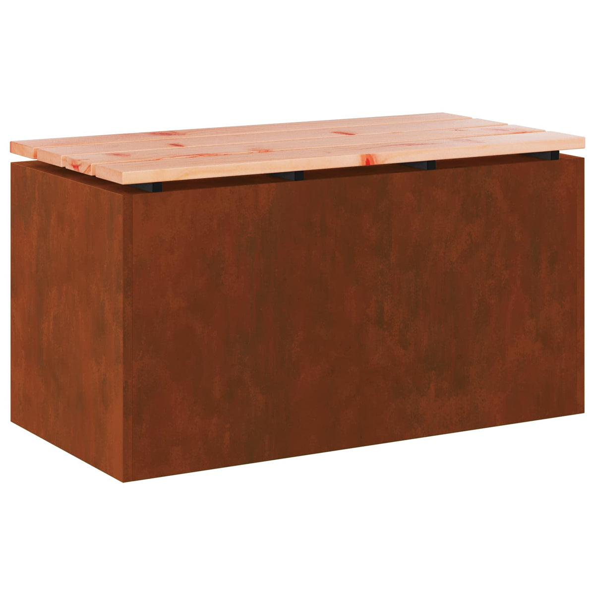 vidaXL Garden Bench 2 -Seater 80 x 40 x43 cm Rusty Rectangular 2
