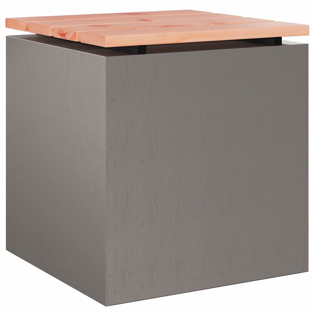 Garden Bench Steel 40 x 40 x 43 cm Weathering steel