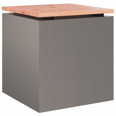 Garden Bench Steel 40 x 40 x 43 cm Weathering steel