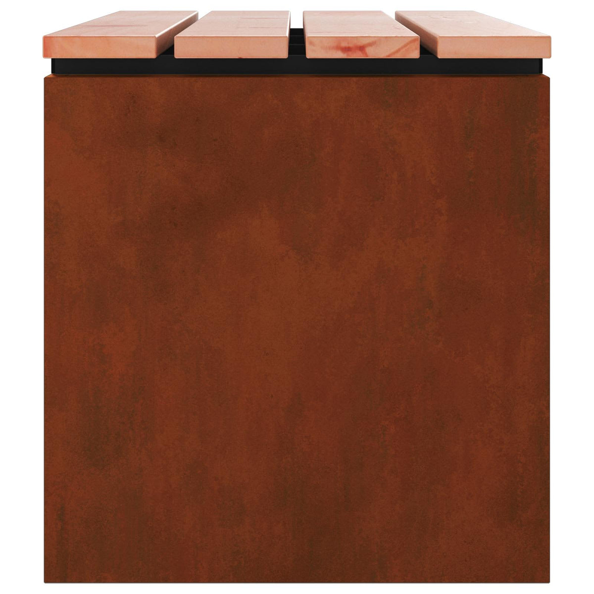 Garden Bench Steel 40 x 40 x 43 cm Weathering steel