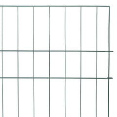 vidaXL Pond Fence Set 5 pcs 100 x 50 cm Steel Green 5